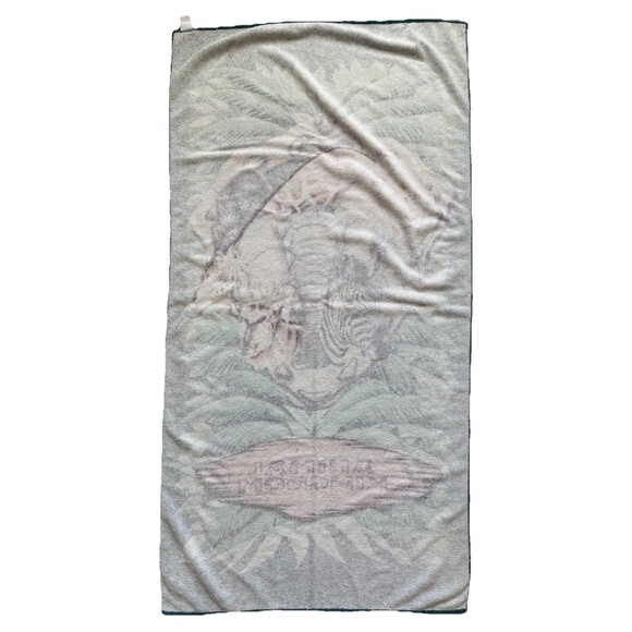 VTG 90s Walt Disney Animal Kingdom Beach Towel Parks Official Lion Elephant Rare